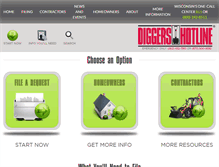Tablet Screenshot of diggershotline.com